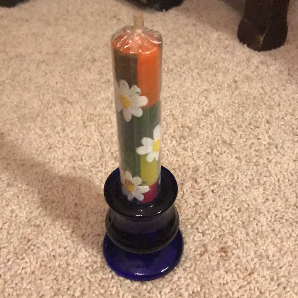 NWOT Cute Candlestick & Holder
